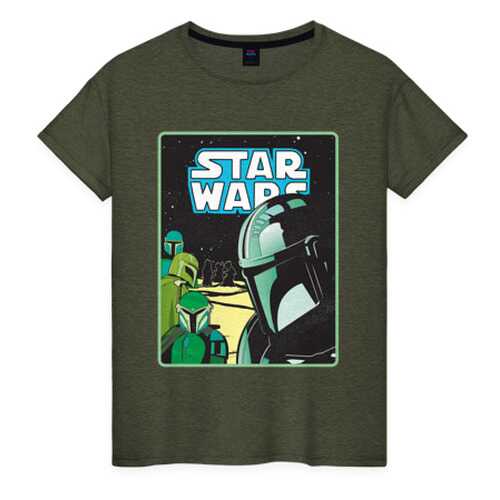 Футболка женская ВсеМайки 2177827 хаки XXXL в Black Star Wear