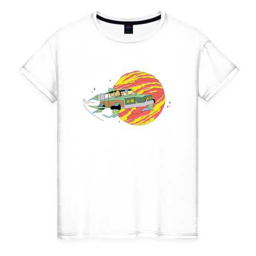 Футболка женская ВсеМайки 2461131 белая XXL в Black Star Wear