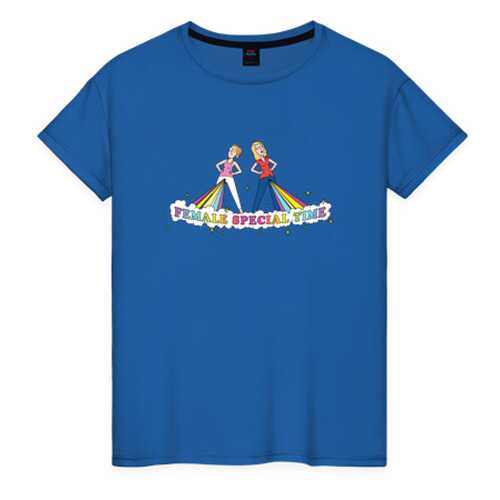 Футболка женская ВсеМайки 2461233 синяя S в Black Star Wear