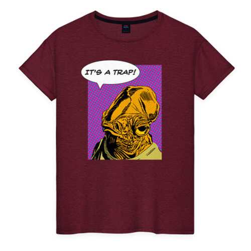 Футболка женская ВсеМайки 2554961 красная XL в Black Star Wear