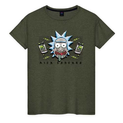 Футболка женская ВсеМайки 2560407 хаки XXXL в Black Star Wear