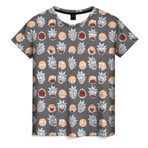 Футболка женская ВсеМайки Rick and Morty разноцветная 4XL в Black Star Wear