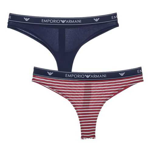 Набор стрингов женский Emporio Armani 163337 0P219 красный L в Black Star Wear